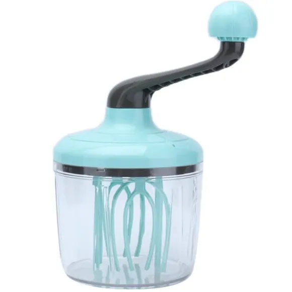 Handmixer PP Handhållen äggvisp med avtagbart handtag gräddvisp Bekväm och halkfri ljusgrön för kök