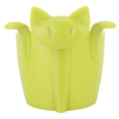Hemmakontor Söt Kattformad Silikon Teinfuser Tesil Filter Teservis Tillbehör Grön