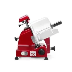 HENDI Elektrisk skivemaskin, multifunktionell, blad Ø 250mm, 220-240V, 320W, röd, aluminium, rostfritt stål