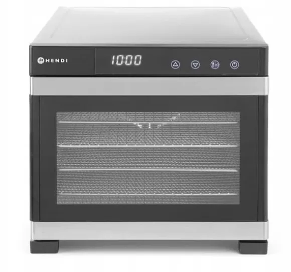 Hendi Profi Line Mattork 6 Hyllor 650W – Digital Panel, Tyst Fläkt