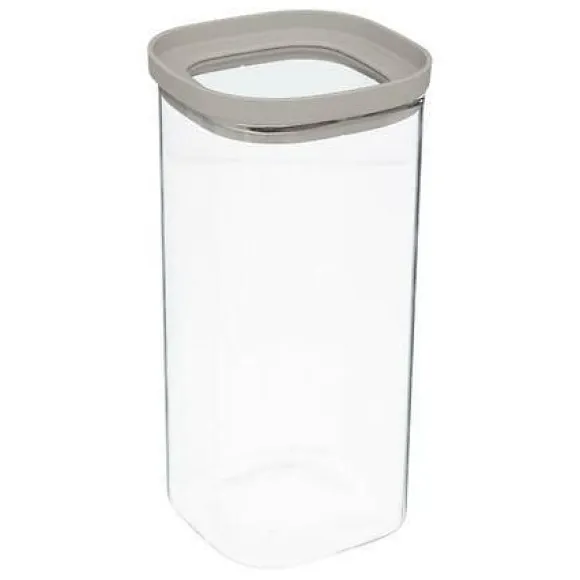 Hermet 1,6l förvaringsburk med beige lock