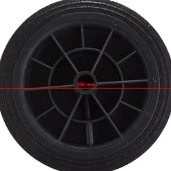 Hjulhjul för gummiavfallscontainers hinkdiameter. 250 mm