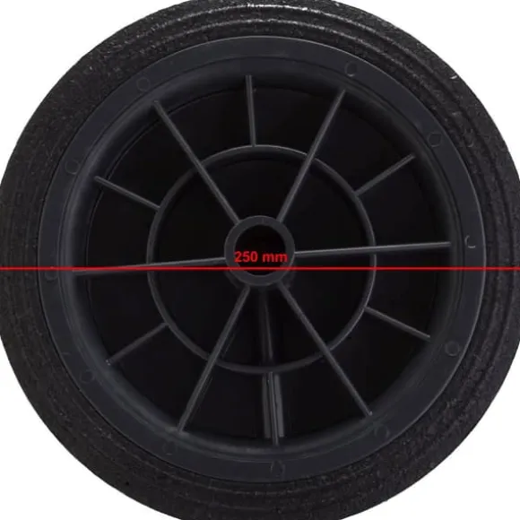 Hjulhjul för gummiavfallscontainers hinkdiameter. 250 mm