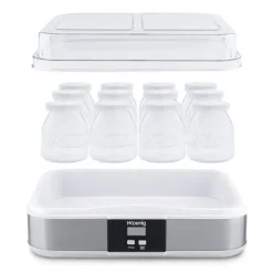 HKoeNIG Yoghurtmaskin - ELY120 - Kapacitet 12 160 ml kannor - Programmerbar upp till 15 timmar - 15 W