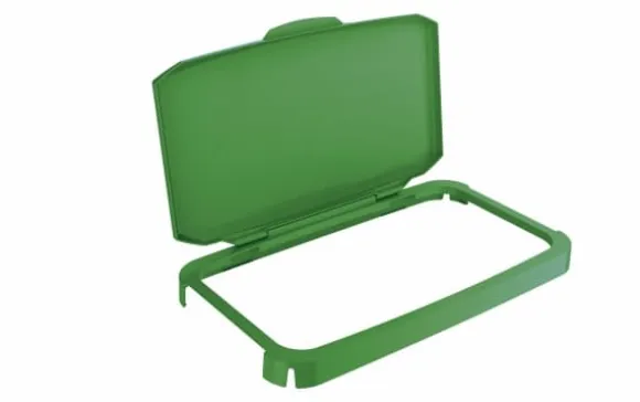 Hængslet låg til affaldsspand Durable Durabin 60L grøn