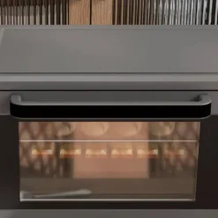HOMCOM Miniugn 21L 1400W Justerbar Temperatur 100-230°C och Tid 60 min med Bakplåt och Galler i Rostfritt Stål, Grå