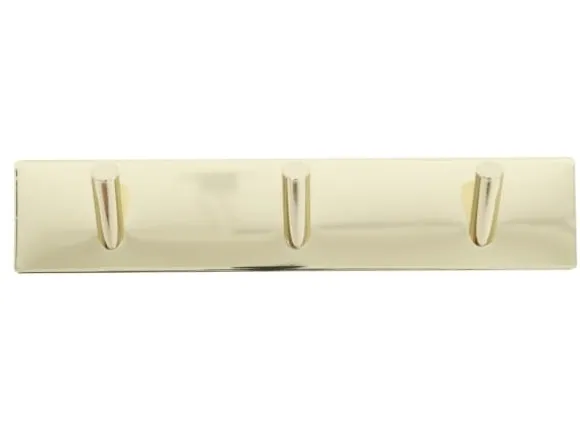 Home>it® självhäftande klädkrok med 3 krokar 20 x 4 cm polerad mässing