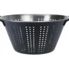 Home Styling Collection Durkslag av metall i rostfritt stål, bekväma handtag, Ø 22 cm
