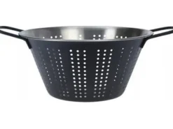 Home Styling Collection Durkslag av metall i rostfritt stål, bekväma handtag, Ø 22 cm