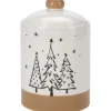 Home Styling Collection Słoik na ciasteczka z motywem choinek, Ø 12,5 x 18 cm