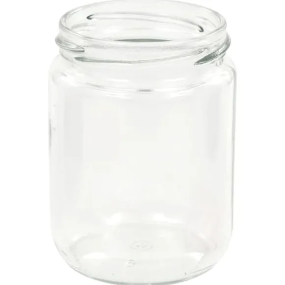 Honungsburkar - Living Syltburkar i glas med vita och röda lock 48 st 230 ml
