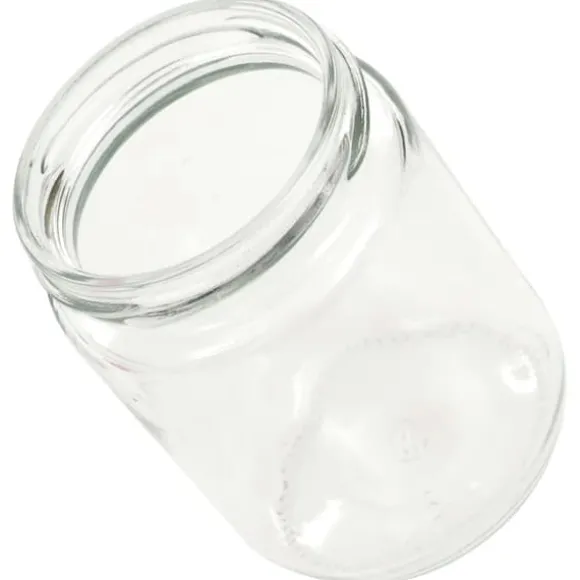 Honungsburkar - Living Syltburkar i glas med vita och röda lock 48 st 230 ml