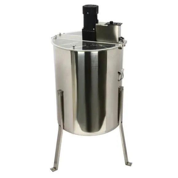 Honungsslunga - Elektrisk 8-ramars - Rostfritt stål - 220 V - 140 W motor - 370 varv/min - Cylindrisk