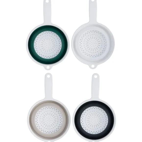 Hopfällbart durkslag i plast med handtag, Ø22,5 cm