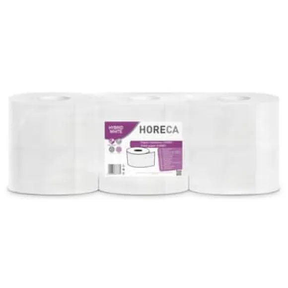 HORECA HYBRID VITT JUMBO toalettpapper 6 rullar 2-lagers