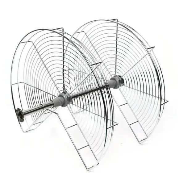 Hörnkarusell för köksskåp - Svängbar Halvcirkelkorg - 270° Rotation - Höjdjusterbar 71 cm - 2 Nivåer - Järn - Silver
