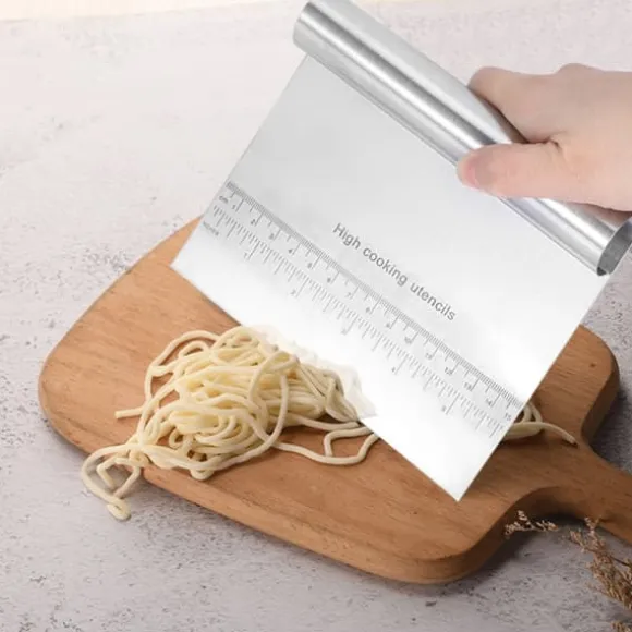 Hushålls Rostfritt Stål Kakdegskrapa med Vågar Kök DIY Bakverktyg