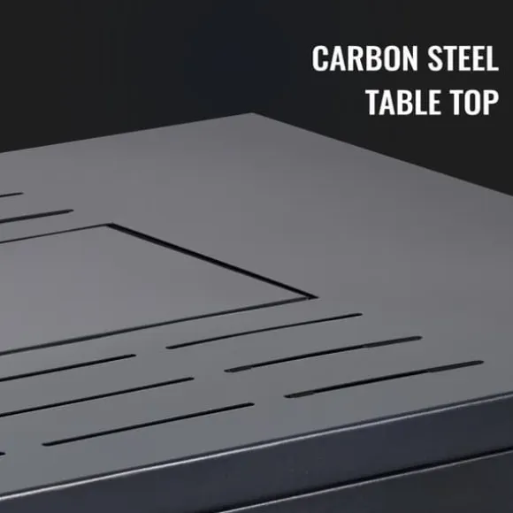 2-i-1 50000 BTU 43" pulständning gas eldstad bord med tillbehör, gott om plats, justerbar flamknopp, säker och lätt att använda