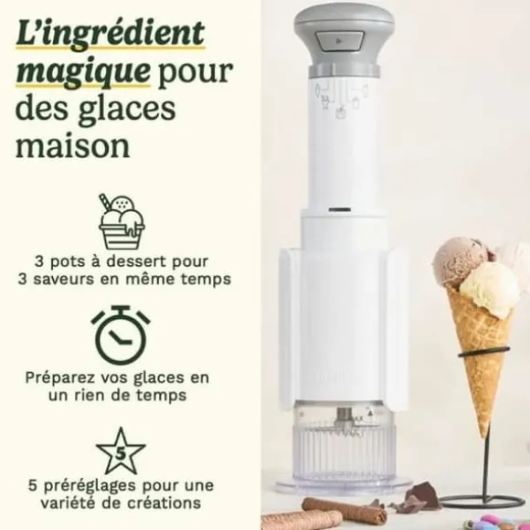 Ice Cream Maker Cuisinart ICEFD10E White Plastic 1 L 3,3 L 1L