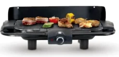 2 i 1 elektrisk grill, fristående och bordsskiva, 46 x 23 cm
