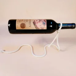 Illusion Magisk Flytande Kreativ Vinbox Röd Flaskstöd Rep, Vit