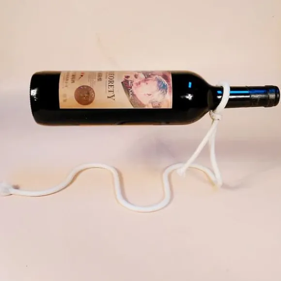 Illusion Magisk Flytande Kreativ Vinbox Röd Flaskstöd Rep, Vit