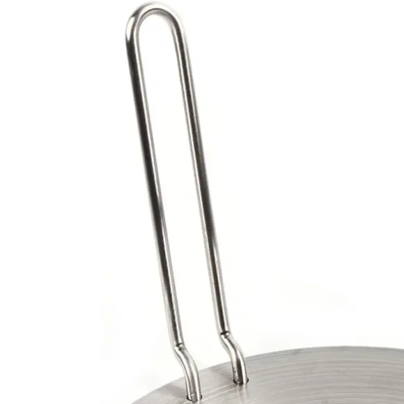 Induktionsadapterplatta - Värmefördelare - Rostfritt stål - Avtagbart handtag - 24 cm - Universell - Silver