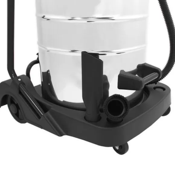 Industriell Dammsugare 80L Vått & Torrt 4 Munstycken Kommersiell Städning 3000W Trippelmotor Rostfritt Stål Tygfilter 1,5 m Slang 9 m Kabel Påslös ell | CDON