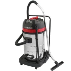 Industriell Dammsugare 80L Vått & Torrt 4 Munstycken Kommersiell Städning 3000W Trippelmotor Rostfritt Stål Tygfilter 1,5 m Slang 9 m Kabel Påslös ell | CDON