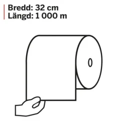 Industritork KATRIN XL brun 1000m