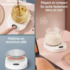 INN Kaffekoppsvärmare 14x11x2cm Konstant temperatur Uppstart med ett enkelt tryck Snabb uppvärmning Tyst Kraftfull