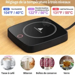 INN Koppvärmare 40-55 grader Celsius intervall uppvärmning elektrisk kaffevärmare elektrisk koppvärme automatisk konservering