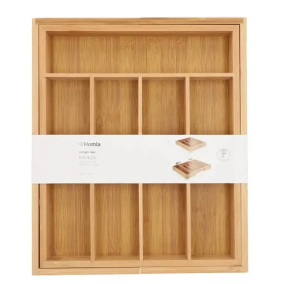Insats | BAMBUE | för justerbar besticklåda | 37x31 cm | 815855
