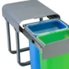 Intra Juvel Aladin 2 affaldsbeholder med 2 stk. 8 liter beholdere