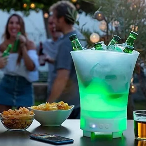 Ishink - LED - Laddningsbar högtalare - Plast - Vit - 255