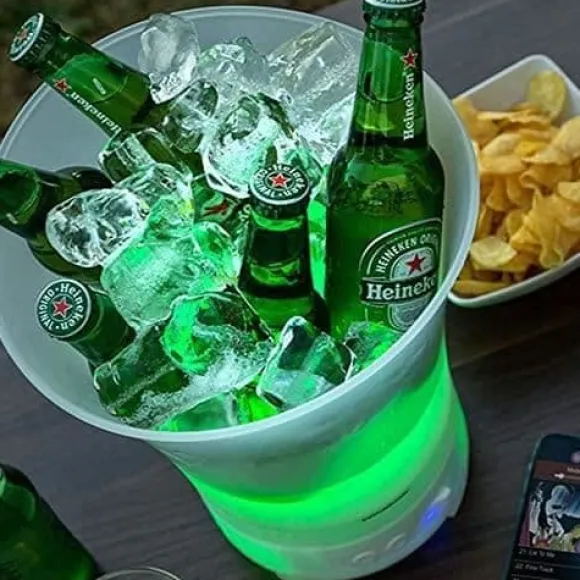 Ishink - LED - Laddningsbar högtalare - Plast - Vit - 255