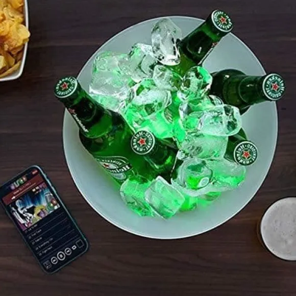 Ishink - LED - Laddningsbar högtalare - Plast - Vit - 255