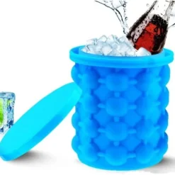 Iskubsform,Iskubsbrickor,Iskubmaskin i silikon,Iskubshink med runda iskuber,För uppfriskande,Whisky,Cocktail,Fester,Blå