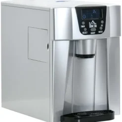Ismaskin 12 kg/24 h, 9 isbitar på 6–10 min, 2 L tank, LCD, silver
