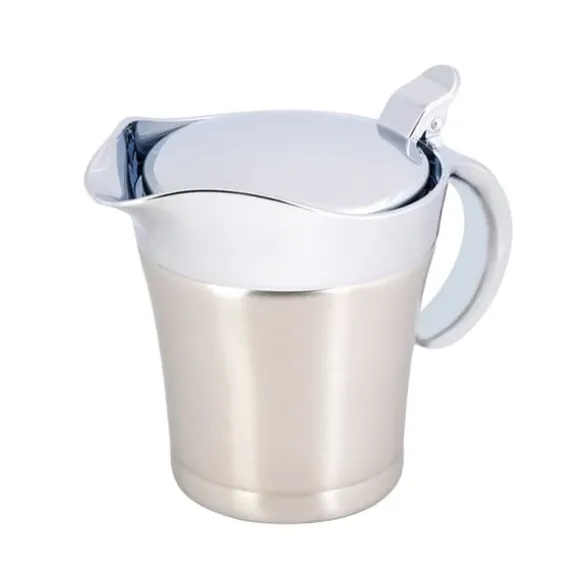 Isolerad såsbåt i rostfritt stål - dubbelvägg, termisk, 450 ml (liten)