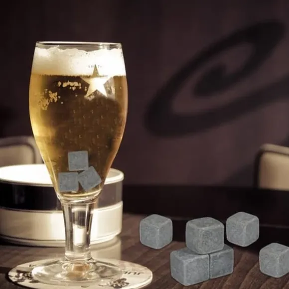 Issten Iskuber Whiskystenar Paket med 9 st Whiskey Chilling Stone Iskuber Drycker Vin Ölkylare Barware