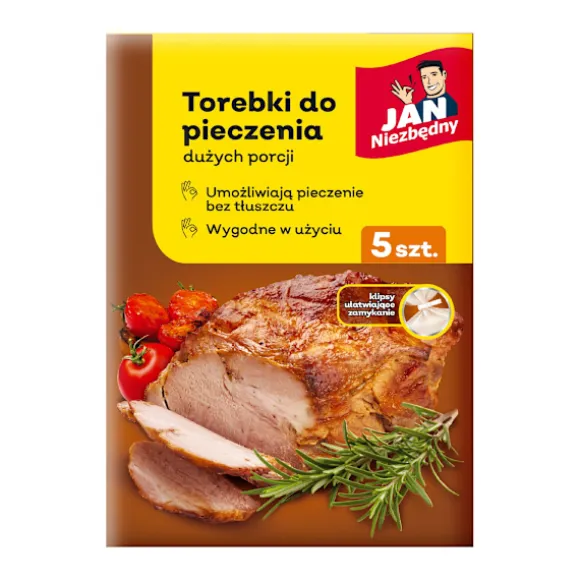 JAN NIEZBĘDNY Stora bakpåsar (35x43cm) 1 förpackning - 5 st