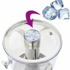 Juiceautomatsbeholder i rostfritt stål - Serveringslösning för buffé | Volym: 8 L | Färg: Silver