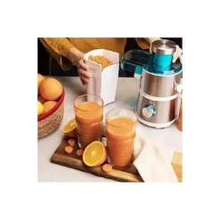 Juicer - CECOTEC - Juice&Fresh 400 Titan White - Svart titanbelagd skiva - 2 hastigheter