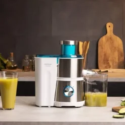 Juicer - CECOTEC - Juice&Fresh 400 Titan White - Svart titanbelagd skiva - 2 hastigheter