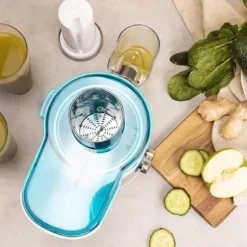 Juicer - CECOTEC - Juice&Fresh 400 Titan White - Svart titanbelagd skiva - 2 hastigheter