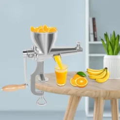 Juicer, Handpressad, Rostfritt Stål,Silver