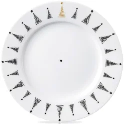 Julgransdessertstallrik i porslin 20 cm