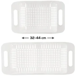 Justerbar kökssil för diskho, sil, durkslag för diskho, 32-44x20x8cm ORION 731623