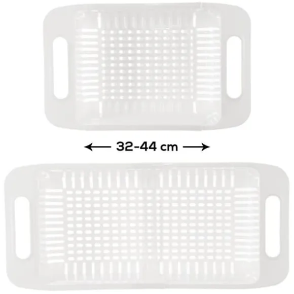 Justerbar kökssil för diskho, sil, durkslag för diskho, 32-44x20x8cm ORION 731623
